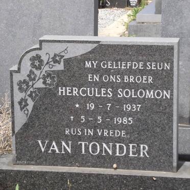 TONDER Hercules Solomon, van 1937-1985