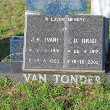 TONDER Johannes Hendrik, van 1901-1993 &amp; I.D. 1912-2003