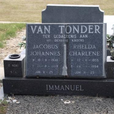 TONDER Jacobus Johannes, van 1938-1989 :: TONDER Rhelda Charlene, van 1955-1994