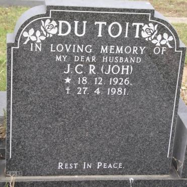 TOIT J.C.R., du 1926-1981