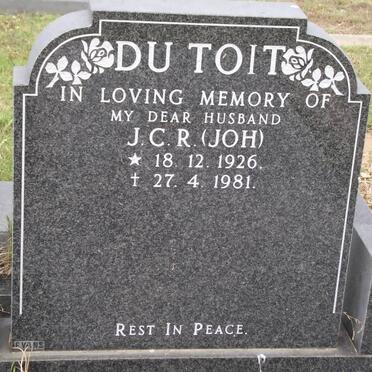 TOIT J.C.R., du 1926-1981