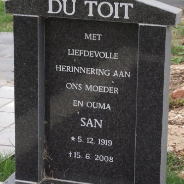 TOIT San, du 1919-2008