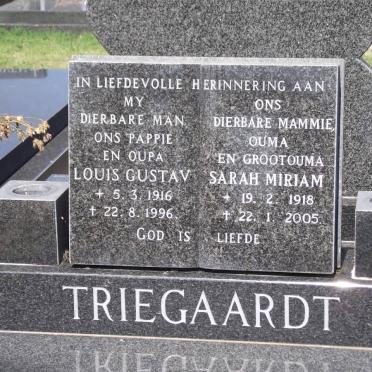 TRIEGAARDT Louis Gustav 1916-1996 &amp; Sarah Miriam 1918-2005