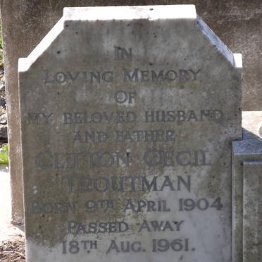 TROUTMAN Clifton Cecil 1904-1961