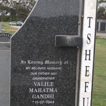TSHEFU Valile Mahatma Gandhi 1944-2008