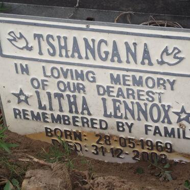 TSHANGANA Litha Lennox 1969-2008