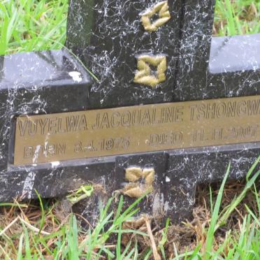 TSHONGWE Vuyelwa Jacqualine 1975-2007