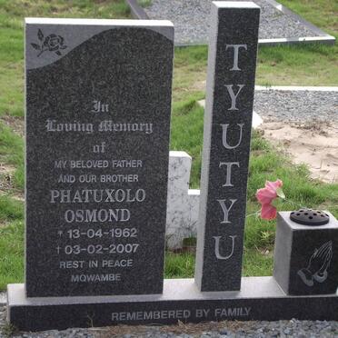TYUTYU Phatuxolo Osmond 1962-2007