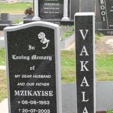 VAKALA Mzikayise 1953-2003