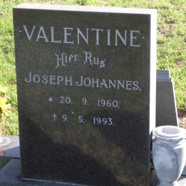 VALENTINE Joseph Johannes 1960-1993