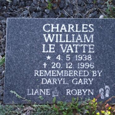 VATTE Charles William, le 1938-1996