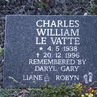 VATTE Charles William, le 1938-1996