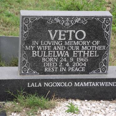 VETO Bulelwa Ethel 1965-2004