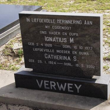 VERWEY Ignatius M. 1928-1977 :: LAAS Catherina S. formerly VERWEY 1924-2002
