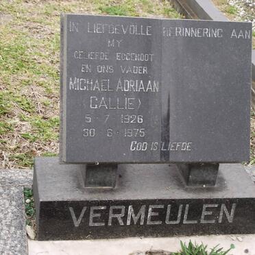 VERMEULEN Michael Adriaan 1926-1975