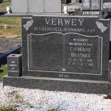 VERWEY Catherine Beatrice 1936-1980