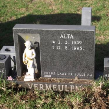 VERMEULEN Alta 1959-1995
