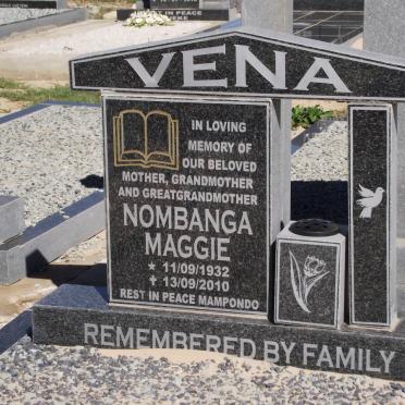 VENA Nombanga Maggie 1932-2010
