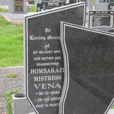 VENA Hombakazi Mistress 1949-2008