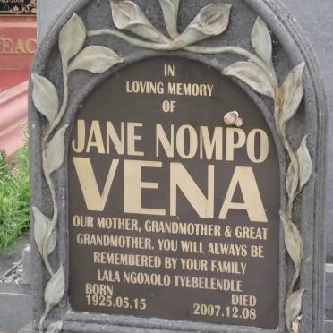VENA Jane Nompo 1925-2007