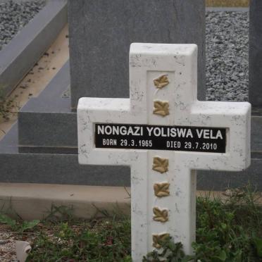 VELA Nongazi Yoliswa 1965-2010