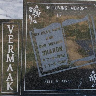 VERMAAK Sharon 1952-1988