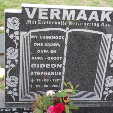 VERMAAK Gideon Stephanus 1921-2005