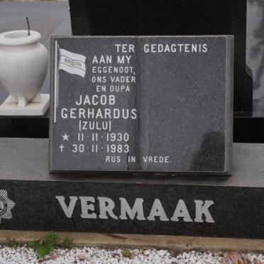 VERMAAK Jacob Gerhardus 1930-1983