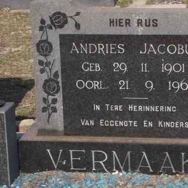 VERMAAK Andries Jacobus 1901-1968