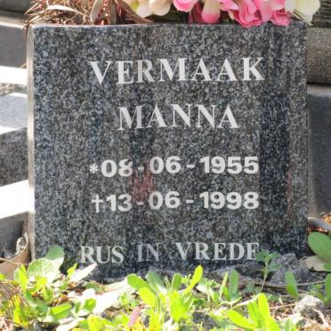 VERMAAK Manna 1955-1998