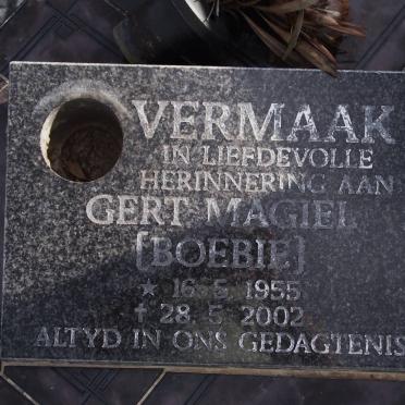 VERMAAK Gert Magiel 1955-2002