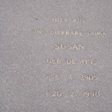 VERMEULEN Jan 1906-1983 &amp; Susanna C.E.S. DE WET 1905-1990
