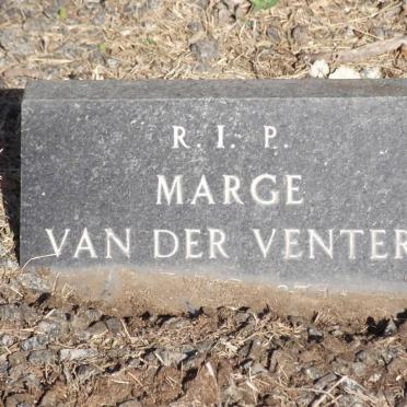 VENTER Marge, van der 1902-1974