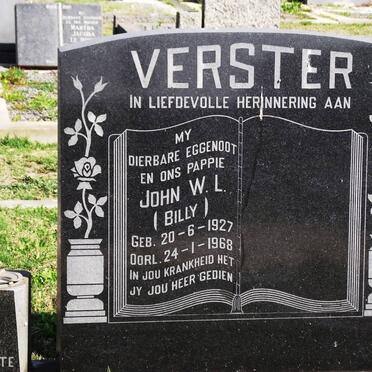 VERSTER John W.L. 1927-1968