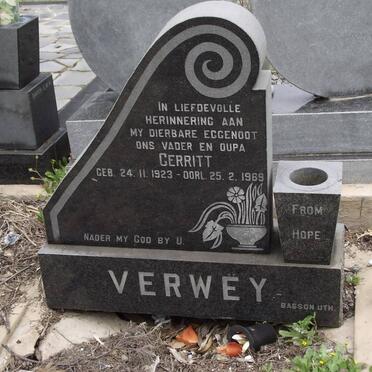 VERWEY Gerritt 1923-1969