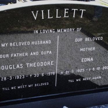 VILLETT Douglas Theodore 1923-1978 &amp; Edna 1925-2009