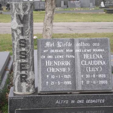 VISSER Hendrik 1921-1995 &amp; Helena Claudina 1928-2003