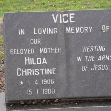 VICE Hilda Christine 1906-1980