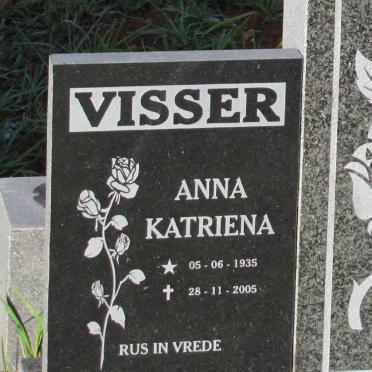 VISSER Anna Katriena 1935-2005