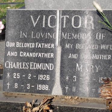 VICTOR Charles Edmund 1926-1988 &amp; Mary 1930-1980