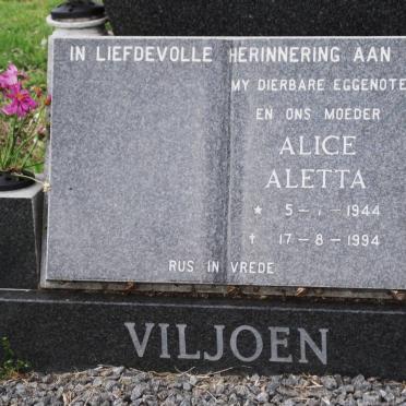 VILJOEN Alice Aletta 1944-1994