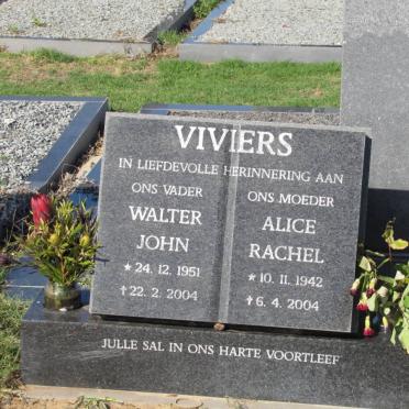 VIVIERS Walter John 1951-2004 &amp; Alice Rachel 1942-2004