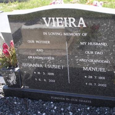 VIEIRA Manuel 1931-2002 &amp; Susanna 1938-2012