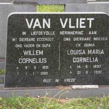VLIET Willem Cornelius, van 1891-1980 &amp; Louisa Maria Cornelia 1897-1991