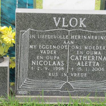 VLOK Nicolaas 1915-1998 &amp; Catherina Aletta 1920-2006