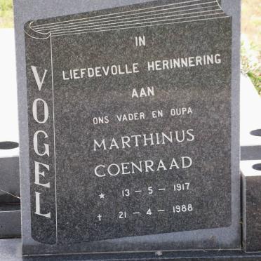 VOGEL Marthinus Coenraad 1917-1988