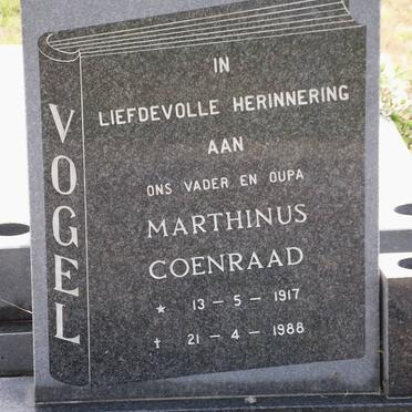 VOGEL Marthinus Coenraad 1917-1988