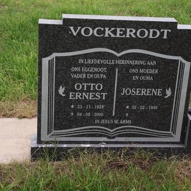 VOCKERODT Otto Ernest 1929-2000 &amp; Joserene 1945-