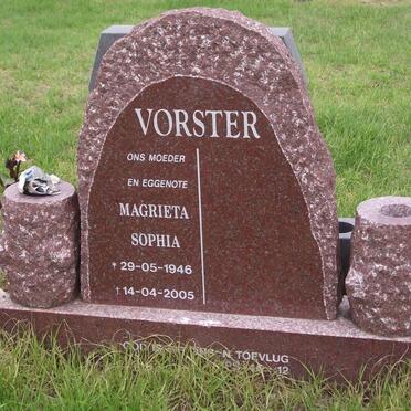 VORSTER Magrieta Sophia 1946-2005