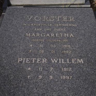 VORSTER Pieter Willem 1912-1997 &amp; Margaretha GELDERBLOM 1914-1992